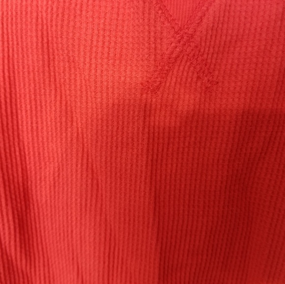 Cacique Lane Bryant sz 22/24 Red Waffle top 3X - Picture 4 of 7